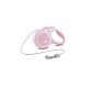 Flexi рулетка NEW LINE Comfort XS (до 8 кг) трос 3 м серый/розовый